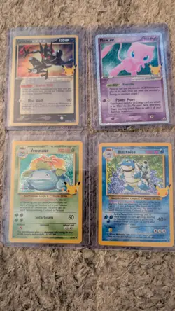 Pokemon TCG 25TH ANNIVERSARY MEW/GRENINJA/VENUSAUR/BLASTOISE - Image 1