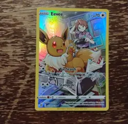 Pokemon Eevee TG11/TG30 Brilliant Stars HP 70 Stampede Holo - Image 1