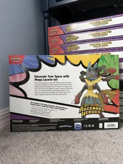 Pokemon Mega Evolution Ascended Heros Premium Poster Collection Mega Lucario NEW - Image 2