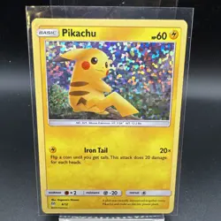 Pokemon Card pikachu 6/12 holo Excellent Condition - Image 1