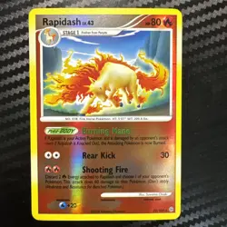 Rapidash 22/100 Reverse Holo Rare Stormfront 2008 Pokemon NM - Image 1