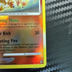 Rapidash 22/100 Reverse Holo Rare Stormfront 2008 Pokemon NM - Image 5