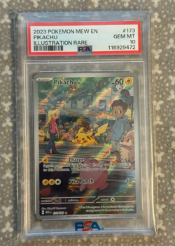 Pikachu - Pokemon English Scarlet & Violet 151 #173 PSA 10 - Image 1