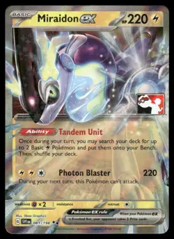 Pokemon Cards Miraidon ex 081/198 PRIZE PACK Scarlet & Violet Double Rare NM - Image 1