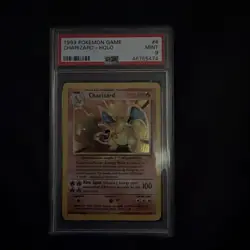 1999 Pokemon Game Base Set #4 Charizard Holo PSA 9 MINT - Image 1