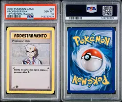 POKEMON PSA 10 PROFESSOR OAK 88/102 SET BASE 1st EDIZIONE ITALIANO LOW POP! - Image 3