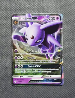 Espeon GX 61/149 Ultra Rare Holo (2017) Sun & Moon Base Set Pokemon TCG - Image 1
