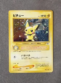 Pichu No. 172 Holo Rare 2000 Neo Genesis (Gold, Silver, New World) Pokemon NM - Image 1