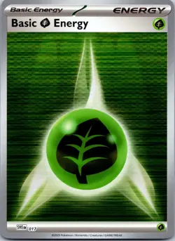 Grass Energy SVE017 Holo Pokemon Black Bolt & White Flare - NM - Image 1