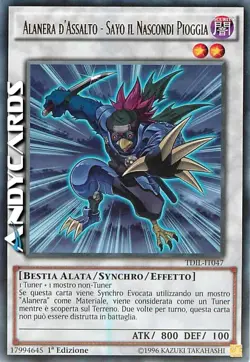 ALANERA D'ASSALTO - SAYO IL NASCONDI PIOGGIA • Rara • TDIL IT047 • 1Ed • Yugioh! - Image 1