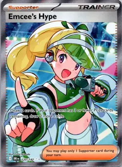 Pokemon- Emcee's Hype - 220/182 - SV10: Destined Rivals - NM - Pokemon TCG - Image 2
