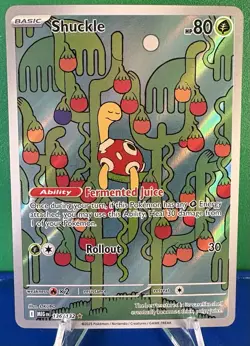 Pokemon TCG Shuckle 136/132 Mega Evolution Illustration Rare - Near Mint - Image 1