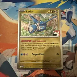 Pokemon TCG Latios Prize Pack 101/132 Cosmo Holo Play! Stamp - Image 1