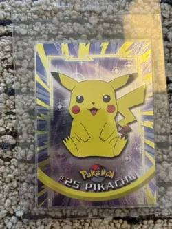 Pikachu #25 | Topps TV Animation Series | Non Holo Pokemon Card MP - Image 1