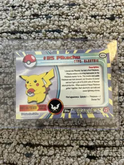 Pikachu #25 | Topps TV Animation Series | Non Holo Pokemon Card MP - Image 2