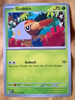 17p Auctions: Grubbin 17/217 Common Regular | ME: Ascended Heroes - Pokemon TCG - Image 1