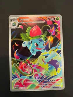 2025 Pokemon Mega Evolution Ivysaur Illustration Rare #134/132 - Image 1