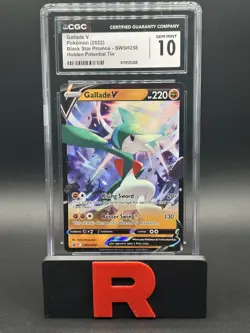 Pokemon TCG 2022 Gallade V SWSH258 Black Star Promo CGC Gem Mint 10 - Image 1
