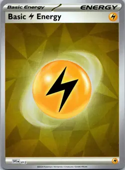 Basic Lightning Energy SVE 012 Reverse Holo Pokemon Prismatic Evolutions - Image 1