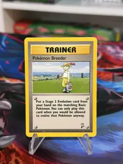 Pokemon Breeder 105/130 Base Set 2 Regular - Image 1