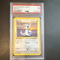 Pokemon Wizards Dratini Base Set Shadowless 1st Edition 026/102 Uncommon 1999 P… - Image 1