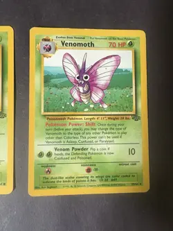 Pokemon TCG Base Set Venonat 63/64 & Venomoth 29/64 Lot (2 Cards) MP - Image 5