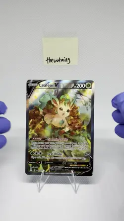 Pokemon TCG Leafeon v Evolving Skies Alt Art 167/203 - CLEAN (Video Available) - Image 2