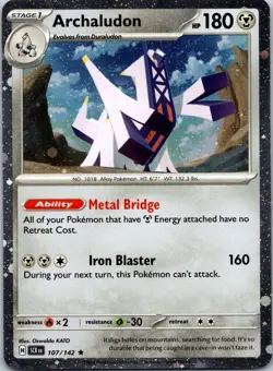 Archaludon (Cosmos Holo) 107/142 - SV Promo Stellar Crown NM - Pokemon TCG - Image 1