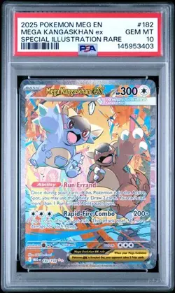 2025 Pokemon Mega Kangaskhan EX Mega Evolution SIR 182/132 - PSA 10 - Image 1