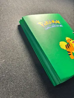 Vintage Growlithe Pokemon Card Binder 112 Pokemon Cards Collection Bundle WOTC - Image 2