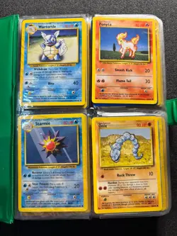 Vintage Growlithe Pokemon Card Binder 112 Pokemon Cards Collection Bundle WOTC - Image 3