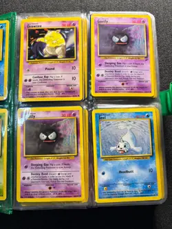 Vintage Growlithe Pokemon Card Binder 112 Pokemon Cards Collection Bundle WOTC - Image 4