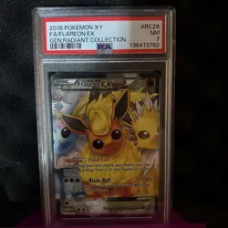 2016 POKEMON GENERATIONS RADIANT COLLECTION FLAREON EX #RC28 PSA 7 NM - Image 1