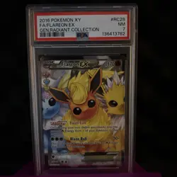2016 POKEMON GENERATIONS RADIANT COLLECTION FLAREON EX #RC28 PSA 7 NM - Image 2