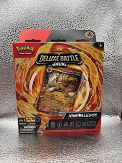 2024 Pokemon Deluxe Battle Deck Ninetales ex Box - Image 1