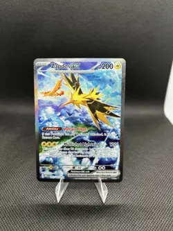 Pokemon TCG Zapdos ex Sv: Scarlet & Violet 151 202/165 Illustration Rare Holo 2… - Image 1