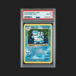 Blastoise 2/102 PSA 8 NM-MT Pokemon Game Base Set Unlimited Holo Rare - Image 1
