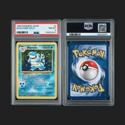 Blastoise 2/102 PSA 8 NM-MT Pokemon Game Base Set Unlimited Holo Rare - Image 3