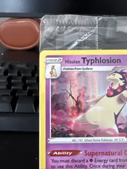 Pokemon TCG Hisuian Typhlosion v Astral Radiance Promo Card Factory Sealed - Image 2