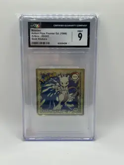 MEWTWO 1999 ACTION FLIPZ POKEMON #SG03 GOLD STICKER ARTBOX- CGC 9 RARE - Image 1