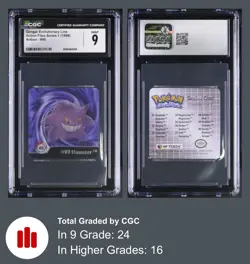 Gastly/Haunter/Gengar #40 - Action Flipz Lenticular Pokemon CGC MINT 9 - Image 2