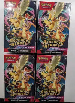 Pokemon TCG Ascended Heroes Booster Bundles X4 Factory Sealed New - Image 1