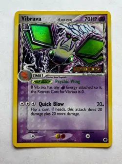 Pokemon TCG VIBRAVA 24/101 Reverse HoloFoil. EX Dragon Frontiers (2006). NM/M. - Image 1