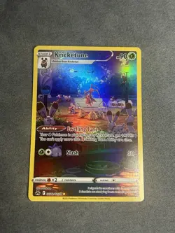 Pokemon TCG Kricketune Crown Zenith: Galarian Gallery Holo Rare Card GG02/GG70 - Image 1