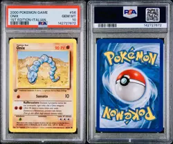 POKEMON PSA 10 ONIX 56/102 SET BASE 1st PRIMA EDIZIONE ITALIANO 2000 LOW POP - Image 3