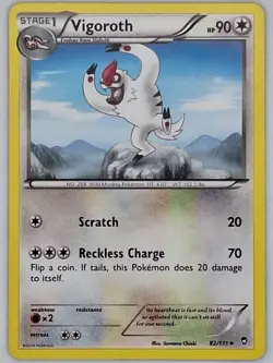 Vigoroth 82/111 Pokemon - XY Furious Fists MP - Image 1