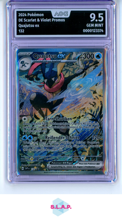 QUAJUTSU EX POKEMON 132 2024 SCARLET & VIOLET PRMS SPECI4L ILL RARE DE AOG 9.5 - Image 1