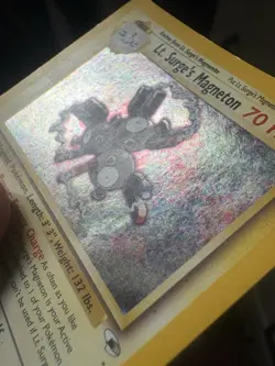 Pokemon Lt. Surge's Magneton Gym Heroes 8/132 Holo Rare Stage 1 HEAVY PLAY - Image 2