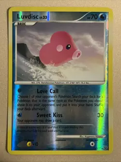 Pokemon Card - Luvdisc - Reverse Holo Rare (35/127) Platinum Base Set *LP* - Image 1