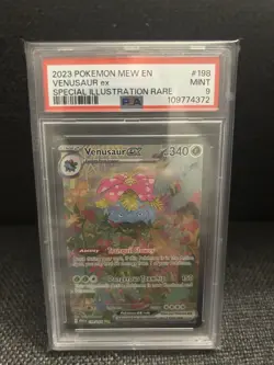 Pokemon TCG Venusaur EX Scarlet & Violet 151 Card Sir 198/165 PSA 9 - Image 1